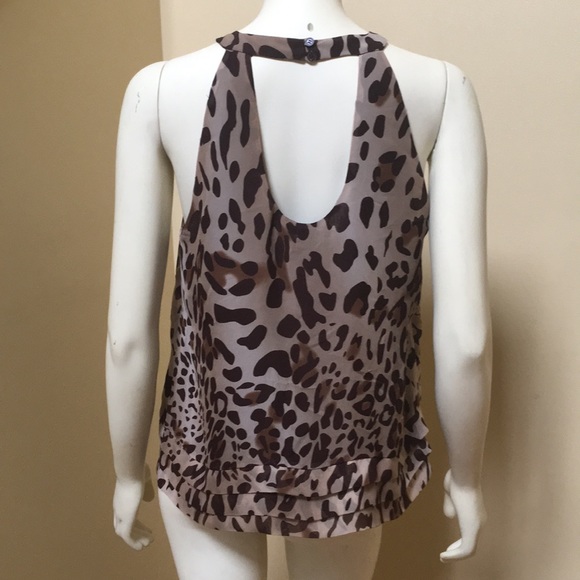 Willie Smith women’s M Leopard Halter ruffled - Picture 4 of 8